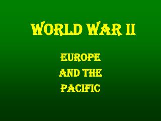 World War II