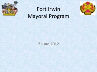 Fort Irwin Mayoral Program