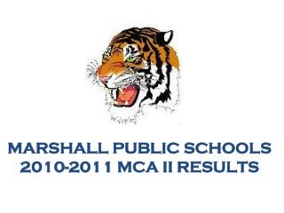 Marshall Public SchoolS 2010-2011 MCA II Results