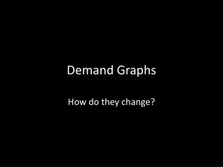 Demand Graphs