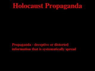 Holocaust Propaganda