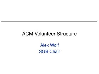 ACM Volunteer Structure