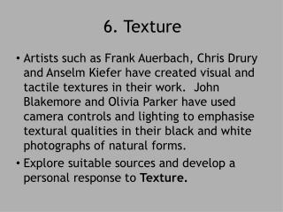 6. Texture