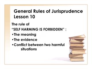 General Rules of Jurisprudence Lesson 10