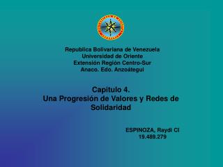 Republica Bolivariana de Venezuela Universidad de Oriente Extensión Región Centro-Sur
