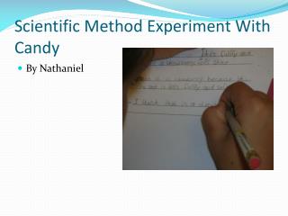 Scientific Method Experiment With Candy