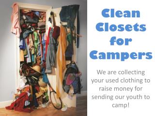 Clean Closets for Campers