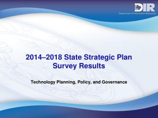 2014–2018 State Strategic Plan Survey Results