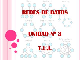 REDES DE DATOS UNIDAD Nº 3 T.U.I.