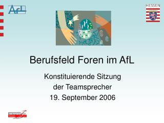 Berufsfeld Foren im AfL