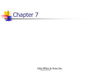 Chapter 7