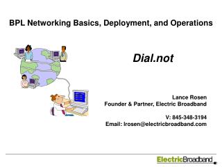 BPL Networking Basics, Deployment, and Operations