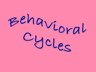 Behavioral Cycles