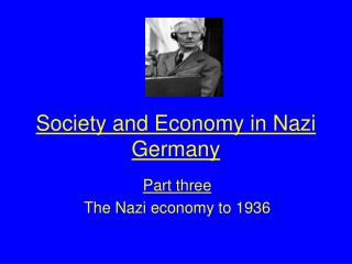 Society and Economy in Nazi Germany