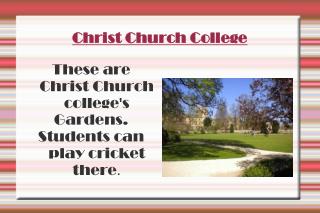 Christ Church College