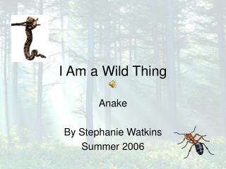 I Am a Wild Thing