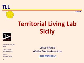 Territorial Living Lab Sicily