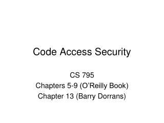 Code Access Security