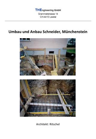 Umbau und Anbau Schneider, Münchenstein