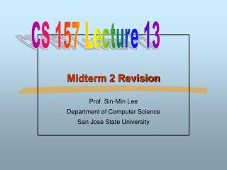 Midterm 2 Revision