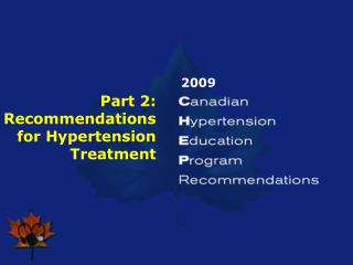 Part 2: Recommendations for Hypertension Treatment