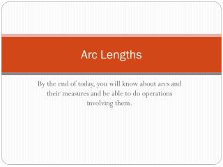 Arc Lengths