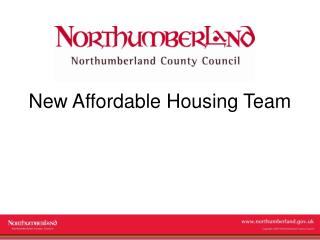 New Affordable Housing Team