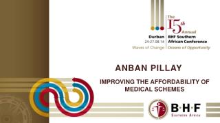 Improving the affordability of medical schemes