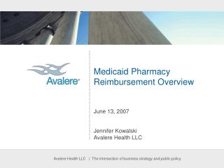 Medicaid Pharmacy Reimbursement Overview June 13, 2007