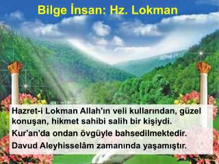 Bilge İnsan: Hz. Lokman