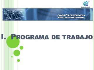 I. Programa de trabajo