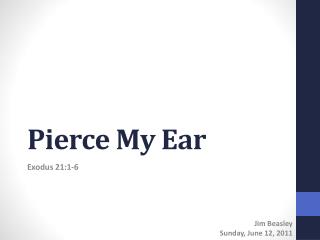 Pierce My Ear