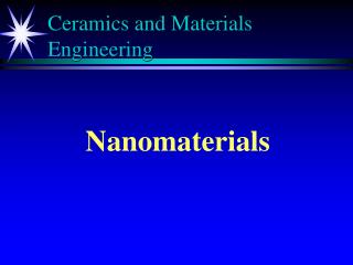 Ceramics and Materials Engineering