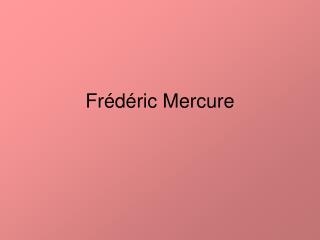 Frédéric Mercure