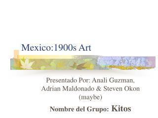 Mexico:1900s Art