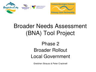 Broader Needs Assessment (BNA) Tool Project