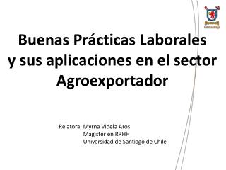 Buenas Prácticas Laborales y sus aplicaciones en el sector Agroexportador