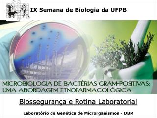 IX Semana de Biologia da UFPB