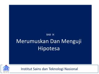 Institut Sains dan Teknologi Nasional