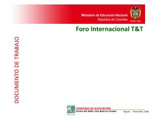 Foro Internacional T&amp;T