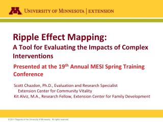 Ripple Effect Mapping: A Tool for Evaluating the Impacts of Complex Interventions