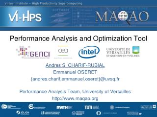 Performance Analysis and Optimization T ool