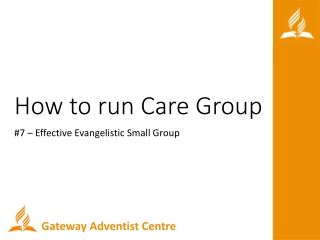 How to run Care Group