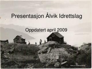 Presentasjon Ålvik Idrettslag