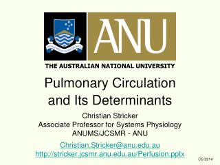 THE AUSTRALIAN NATIONAL UNIVERSITY