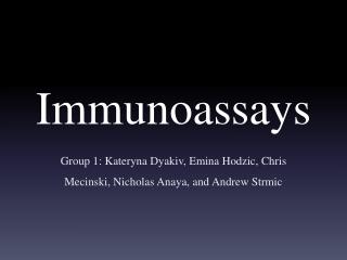 Immunoassays