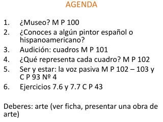 AGENDA