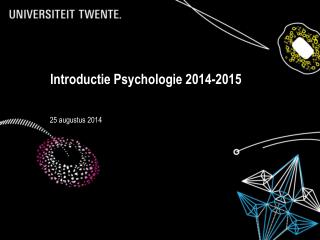 Introductie Psychologie 2014-2015