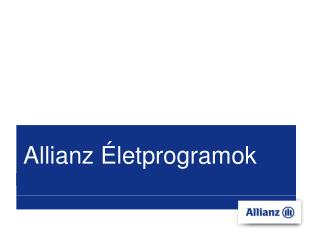 Allianz Életprogramok