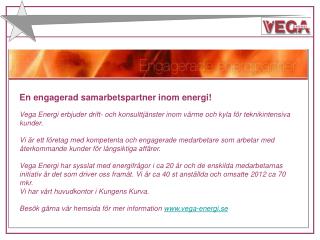 En engagerad samarbetspartner inom energi!